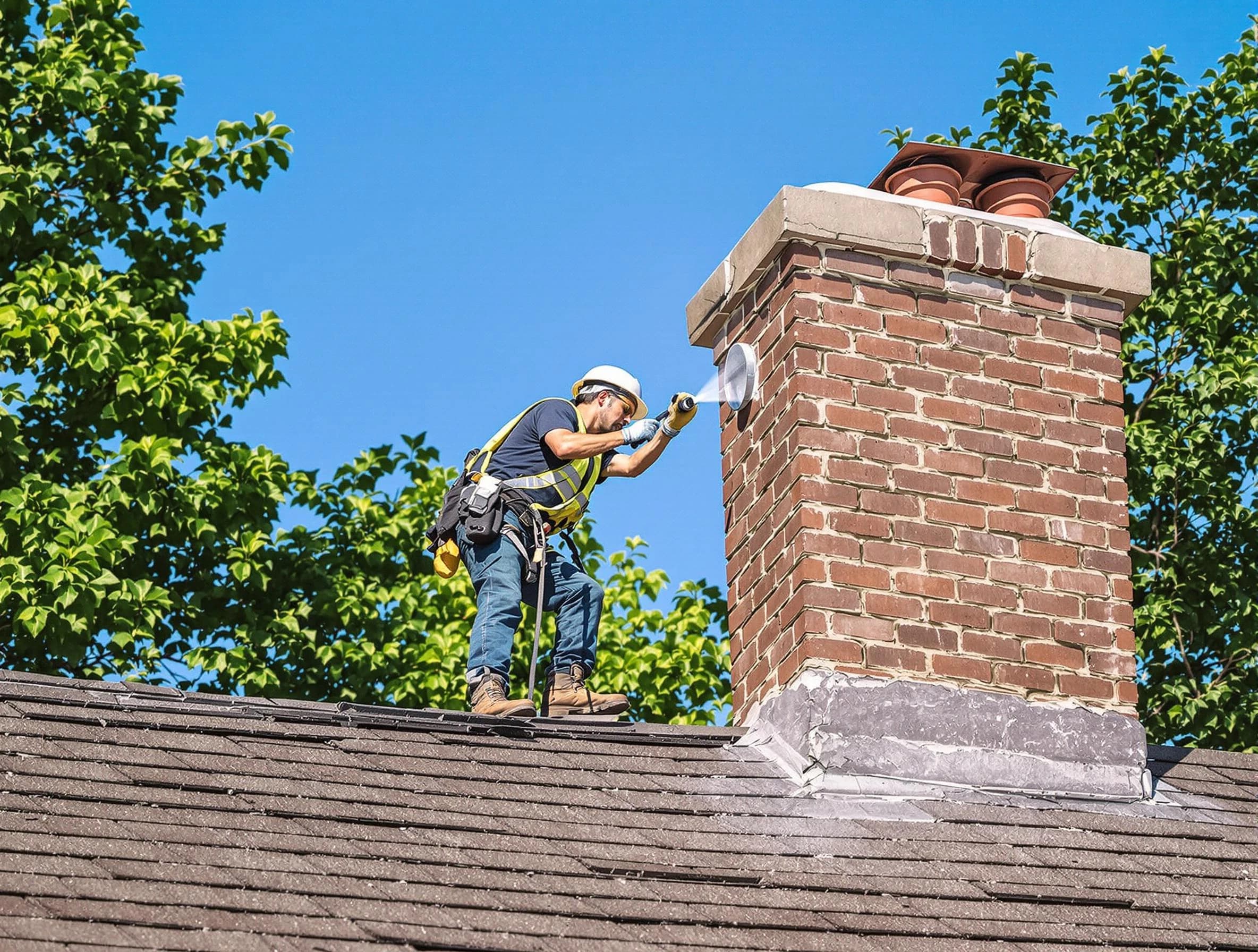 Ross Chimney Sweep performing an inspection with advanced tools in Ross, PA