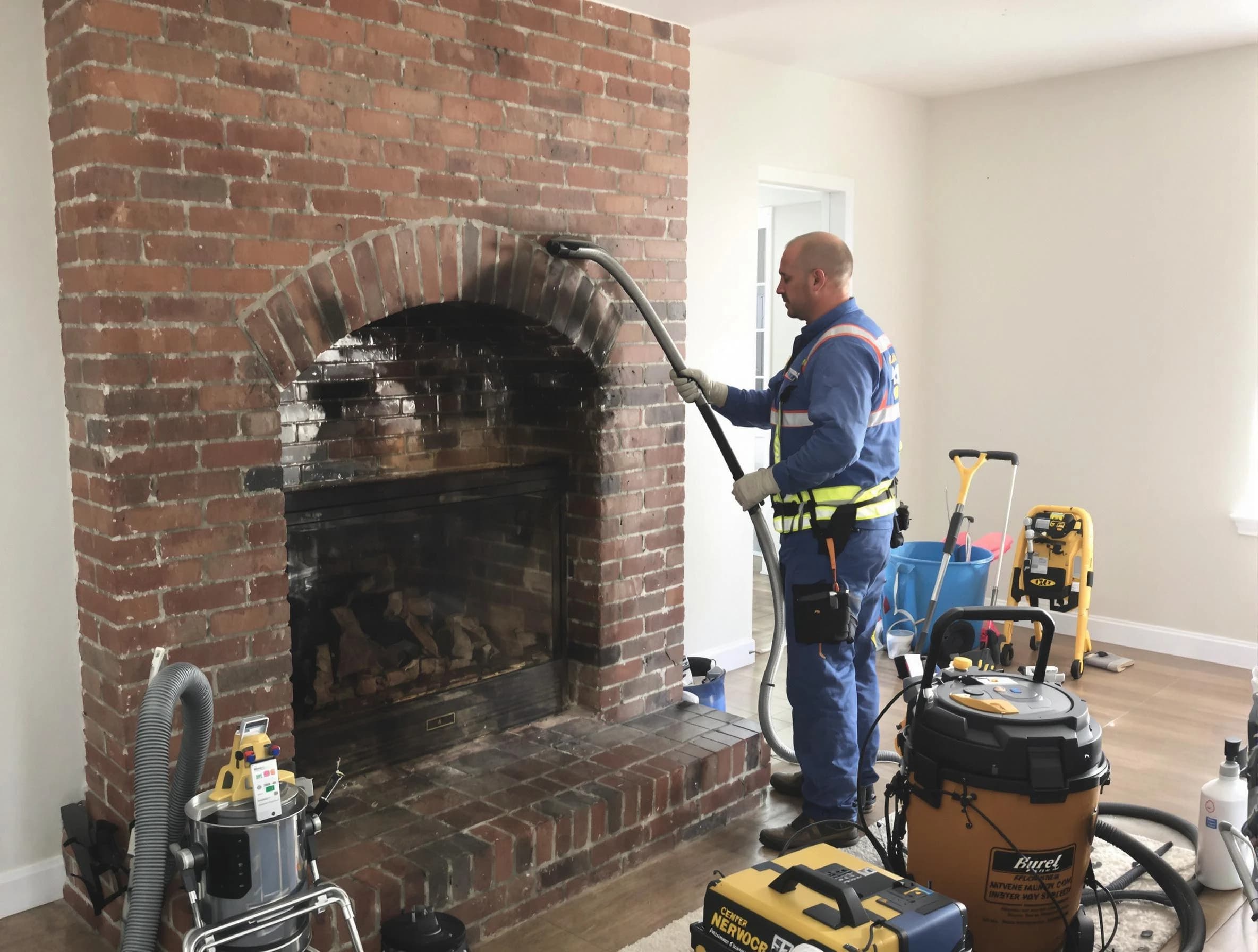 Ross Chimney Sweep expert performing detailed chimney sweep in Ross, PA