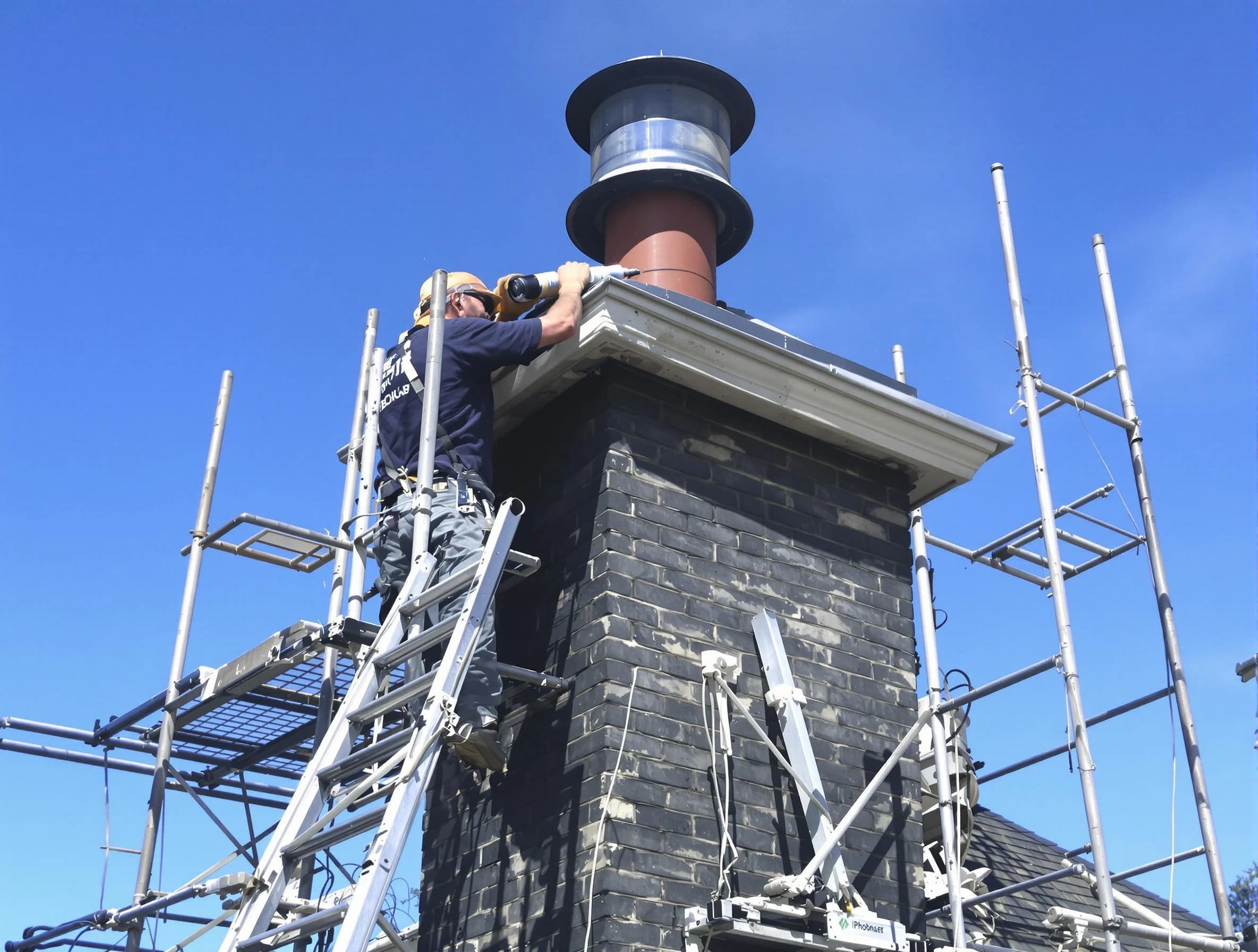 Sturdy chimney crown finished by Ross Chimney Sweep in Ross, PA