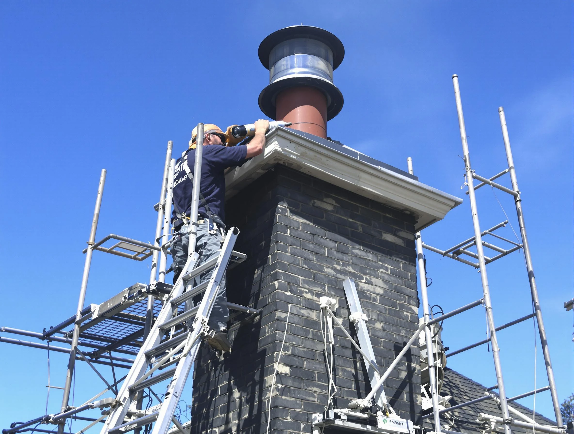 Sturdy chimney crown finished by Ross Chimney Sweep in Ross, PA
