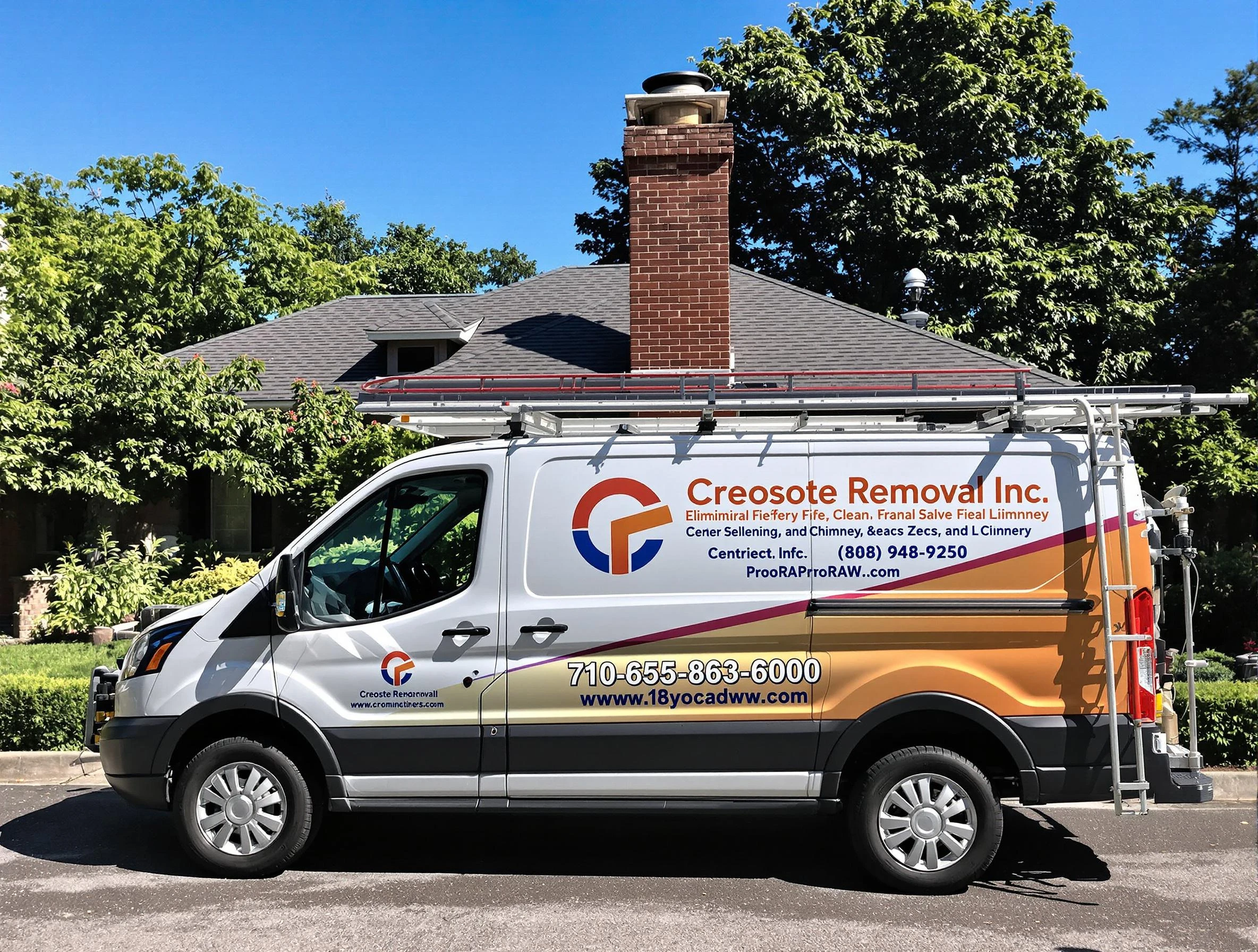 Ross Chimney Sweep technician removing creosote safely in Ross, PA